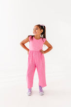 Load image into Gallery viewer, Bubblegum FLORAL | Cropped Pant Romper
