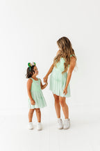 Tink (KIDS) | Lime Mesh DRESS