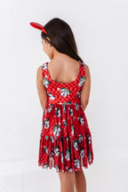 Minnie's Holly Check | KIDS Mesh Dress