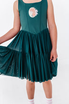 Merida (KIDS) | Teal Mesh DRESS