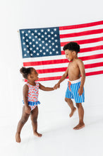 Load image into Gallery viewer, Ditsy 4th of July Floral | Skirted ONE-Piece