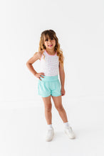 Load image into Gallery viewer, Minty Sweet | Ruffle Bum Runner Shorts