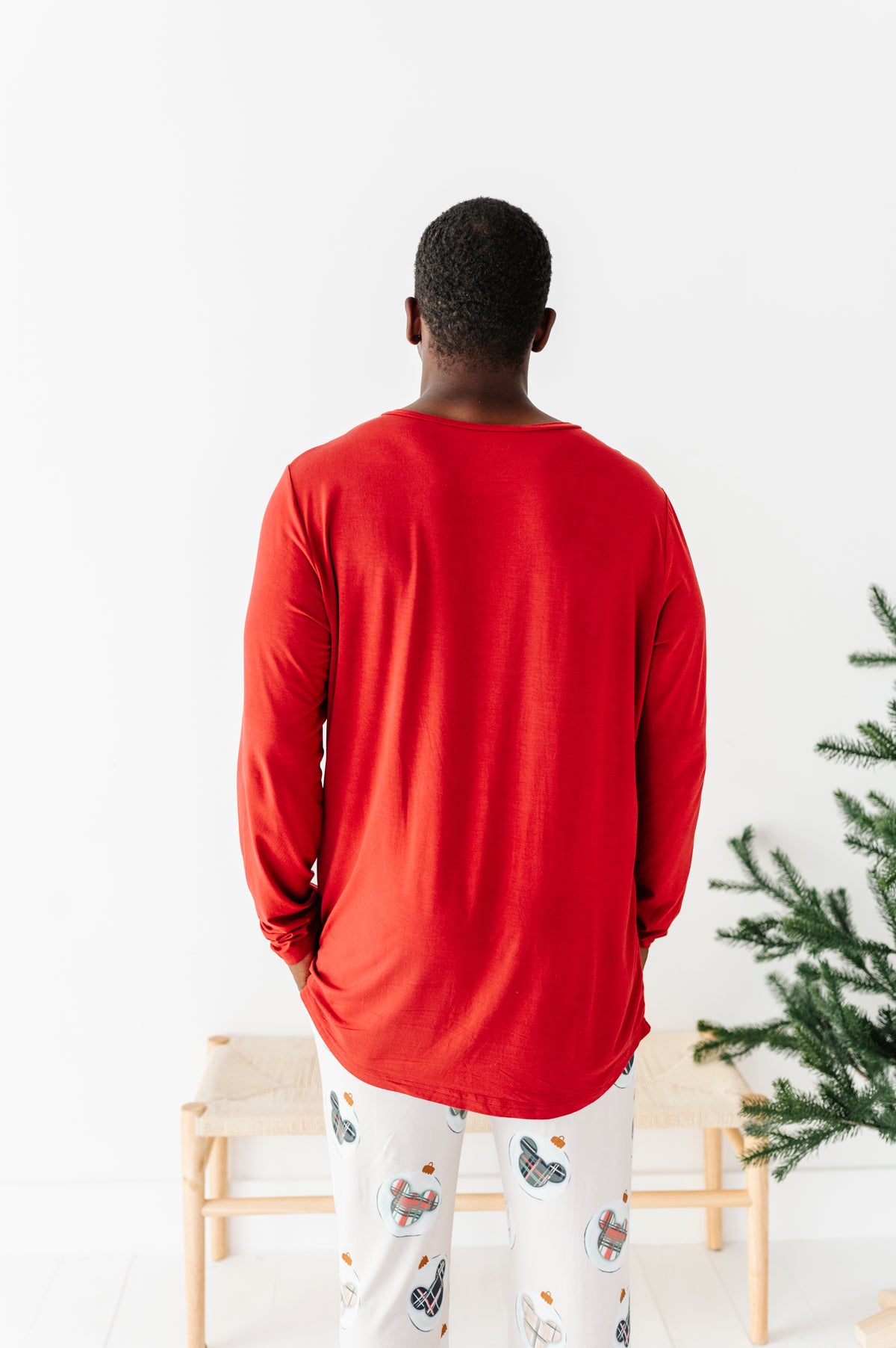 SOLID RED | MEN'S Henley Top