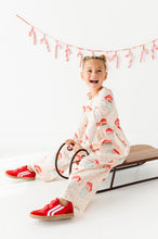 Load image into Gallery viewer, Pink Santas | ROMPER