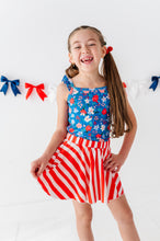 Load image into Gallery viewer, RED Spangled Stripes | SKORT