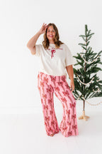 Merry Christmas Bow | (CREAM) ADULT (Both CROP + FULL LENGTH listed here!)
