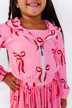 Load image into Gallery viewer, Pink Park Bows | KIDS Cropped Hoodie