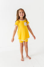 Load image into Gallery viewer, Lemon Drop | Mini Dress + Biker Shorts RIB Set
