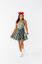 Load image into Gallery viewer, Mickey's Evergreen Check | ADULT Mesh Dress