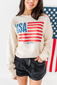 Adult Unisex FLAG Sweatshirt