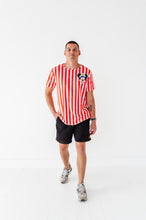 Load image into Gallery viewer, Mickey Pocket (RED STRIPES) | ADULT TEE