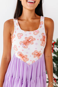 Lavender Gingerbread | (ADULT) Mesh DRESS