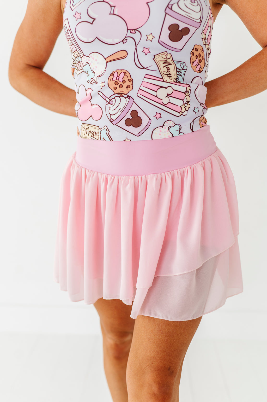 Pretty In Pink Criss-Cross | ADULT SKORT