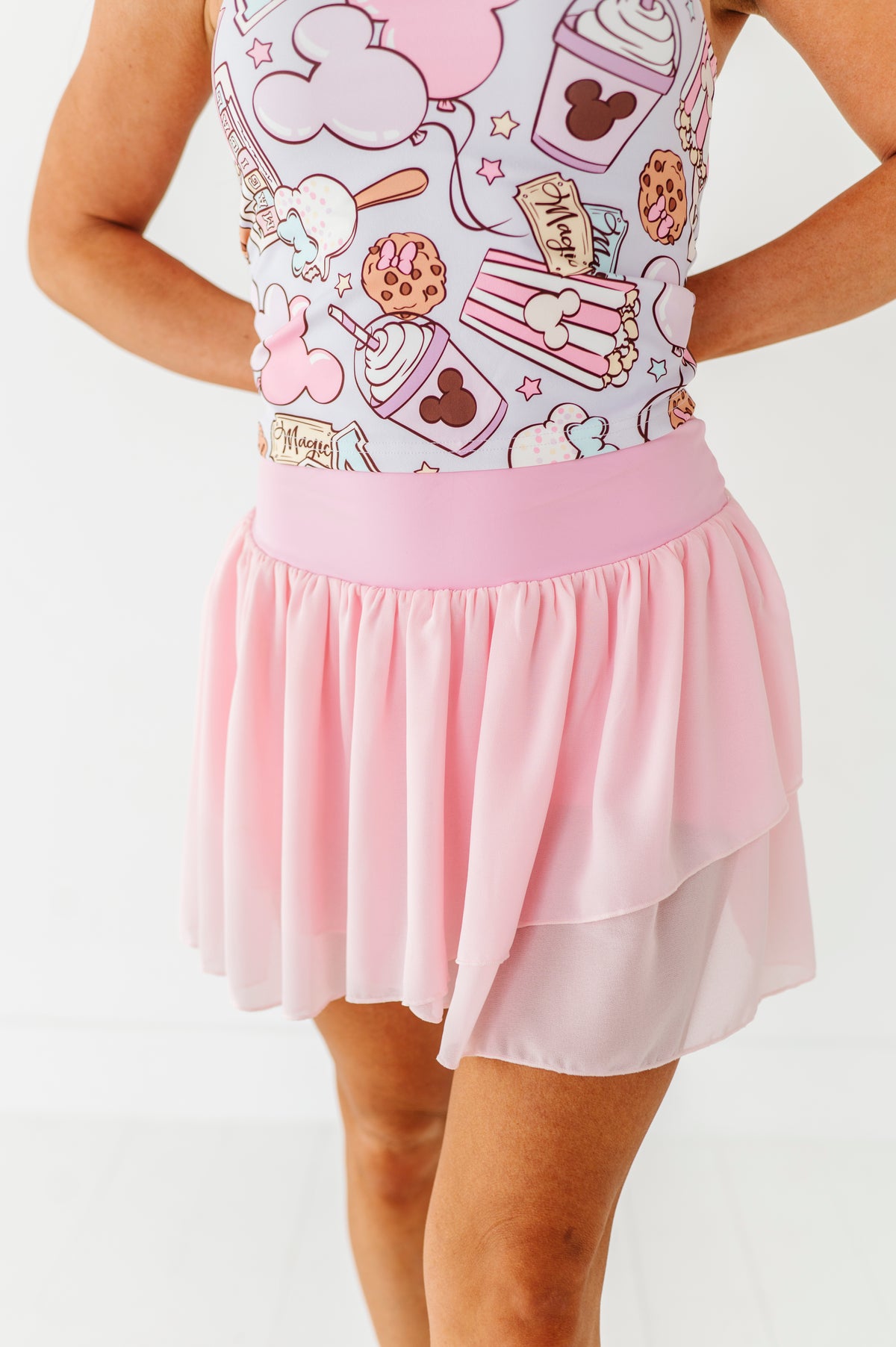 Pretty In Pink Criss-Cross | ADULT SKORT
