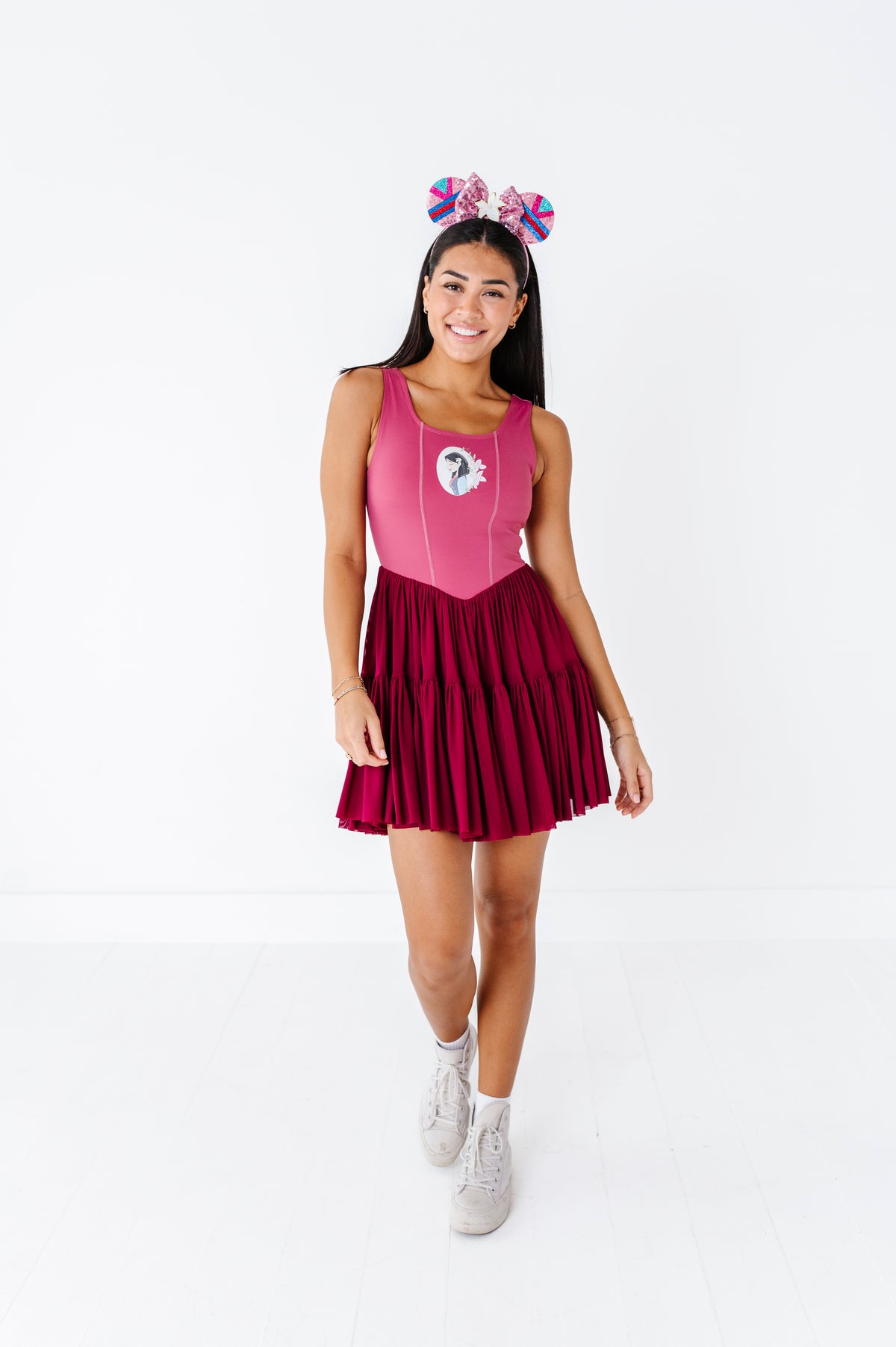 Mulan (ADULT) | Wine Mesh DRESS