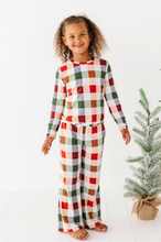 Load image into Gallery viewer, Holiday Plaid | GIRLS WIDE-LEG SET
