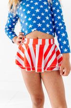 Load image into Gallery viewer, Stars + Stripes | Rashguard Skirted 2-Piece