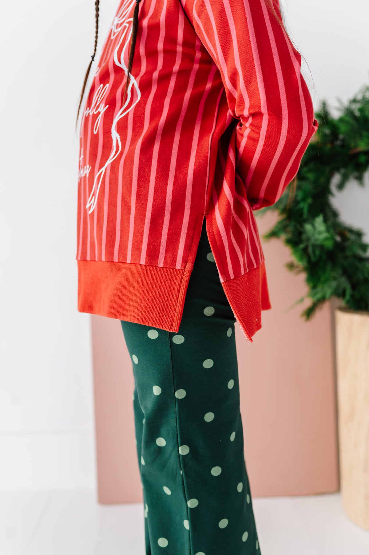 Holly Jolly | Side Split Sweatshirt