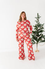 Load image into Gallery viewer, RED Santa Stripes | WOMEN'S Long Sleeve Top