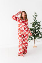 Load image into Gallery viewer, RED Santa Stripes | WOMEN'S Long Sleeve Top