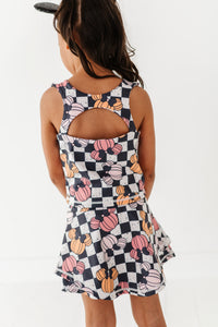 Checkered Minnie Pumpkins | KIDS Activewear SET