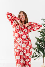 Load image into Gallery viewer, RED Santa Stripes | WOMEN'S Long Sleeve Top