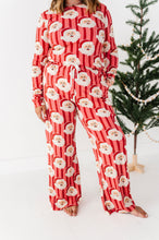 Load image into Gallery viewer, RED Santa Stripes | WOMEN'S Long Sleeve Top