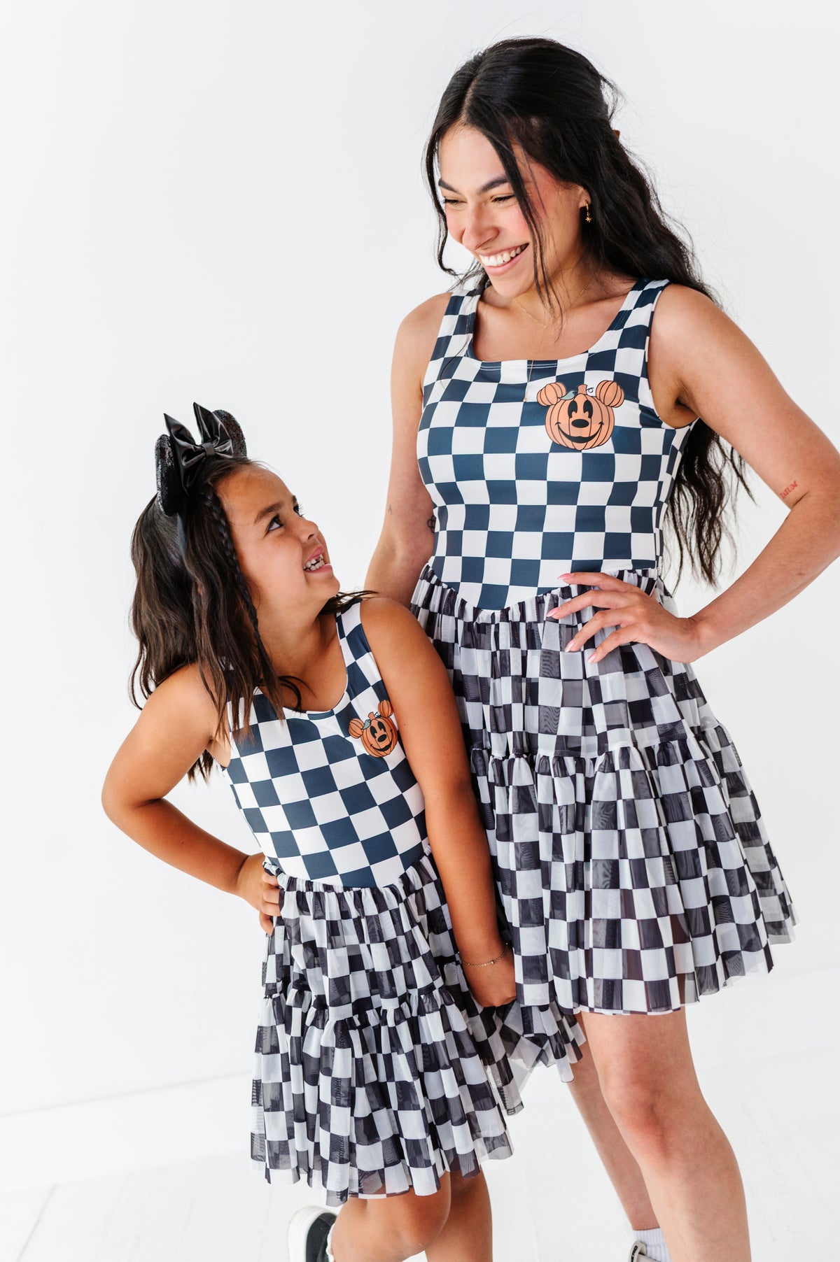Pumpkin Check | ADULT Mesh Dress