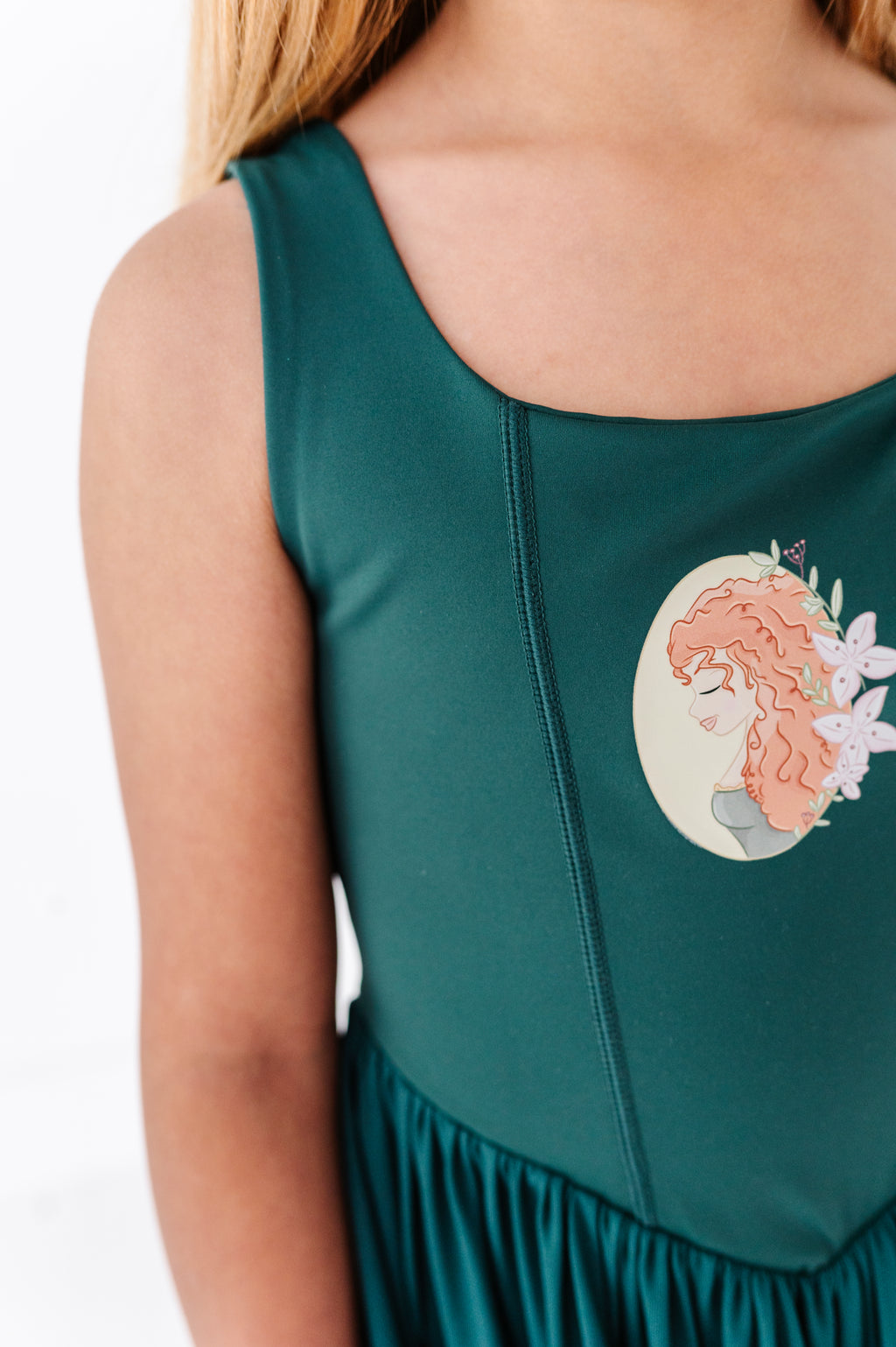 Merida (KIDS) | Teal Mesh DRESS