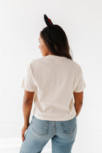 PRINCESSES CROPPED | CREAM ADULT TEE