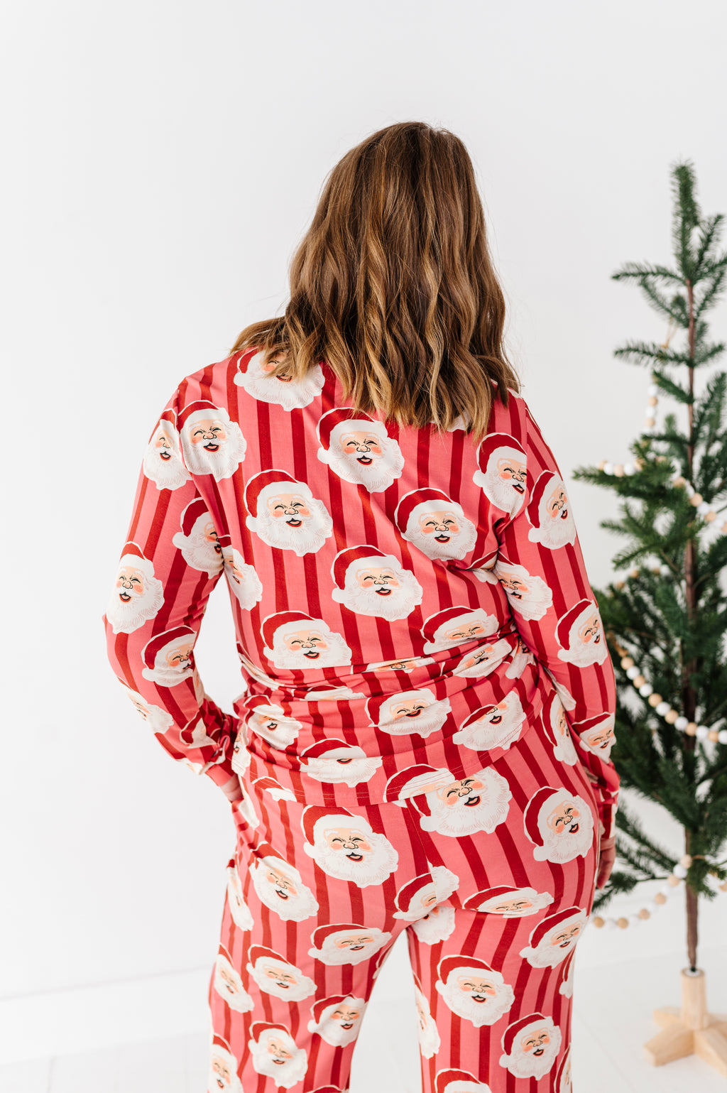 RED Santa Stripes | WOMEN'S Long Sleeve Top