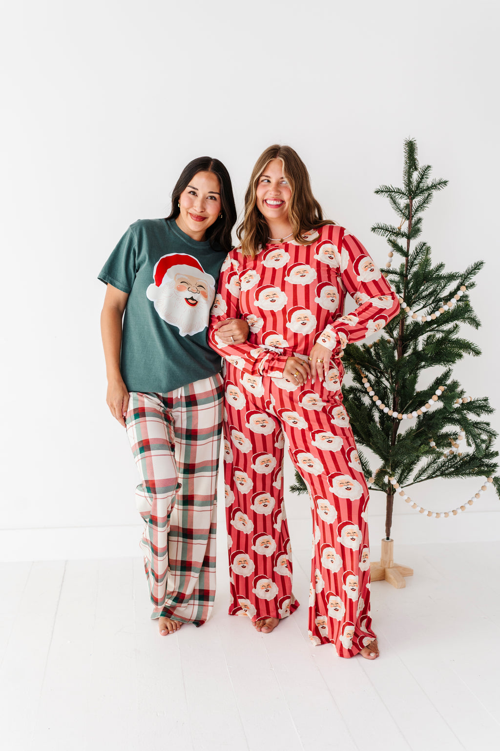 RED Santa Stripes | WOMEN'S Long Sleeve Top