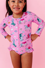 Load image into Gallery viewer, Enchanted Seas | RASHGUARD ONE-PIECE