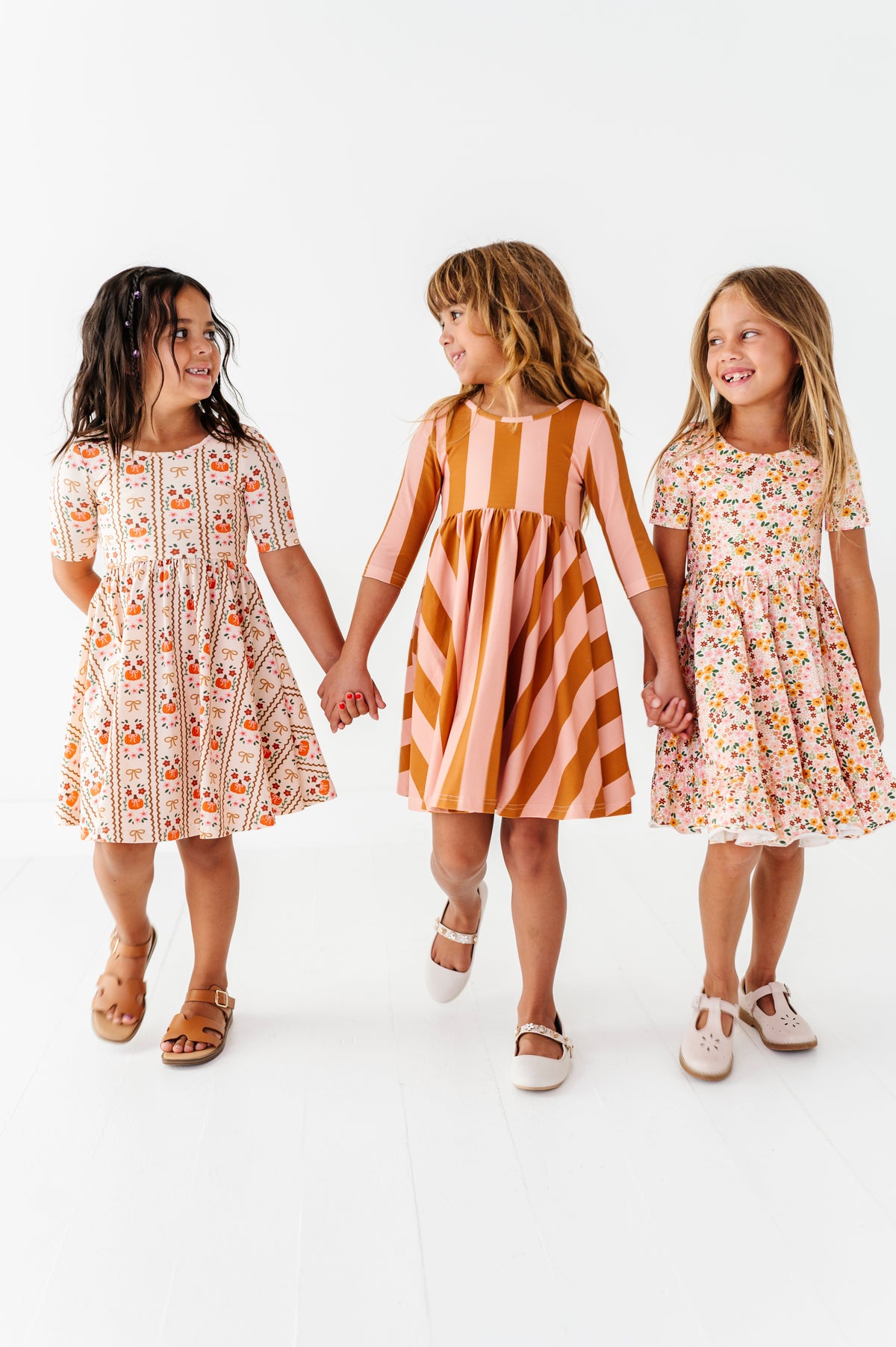 Autumn Posy | Collared Twirl Dress