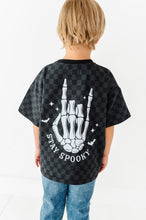 Load image into Gallery viewer, Stay Spooky Skelly | Checkered Boxy Tee