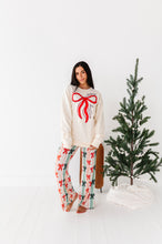 Load image into Gallery viewer, RED BOW (CREAM SWEATSHIRT) | Adult *SWEATSHIRT*