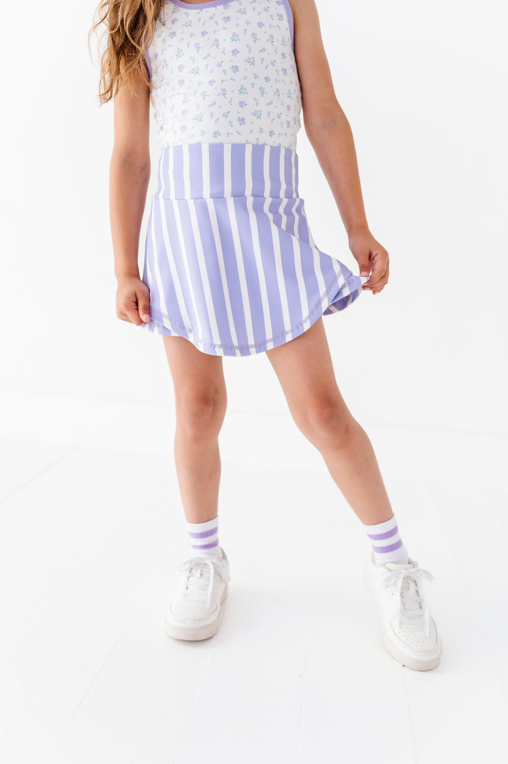 Lavender Petite Floral | Retro Tank SET
