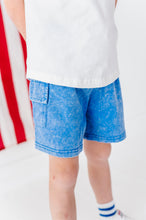 Load image into Gallery viewer, Blue | Vintage CARGO SHORTS