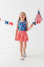 Load image into Gallery viewer, RED Spangled Stripes | SKORT