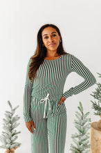 Load image into Gallery viewer, Green Stripes | Women’s PJ TOP