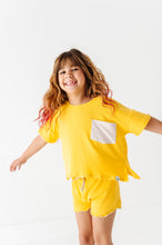 Load image into Gallery viewer, Lemon Drop | Boxy Crop + Shorts RIB Set