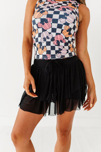Checkered Minnie Pumpkins | ADULT TANK