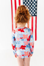 Load image into Gallery viewer, Freedom Floral | ONE-PIECE RASHGUARD