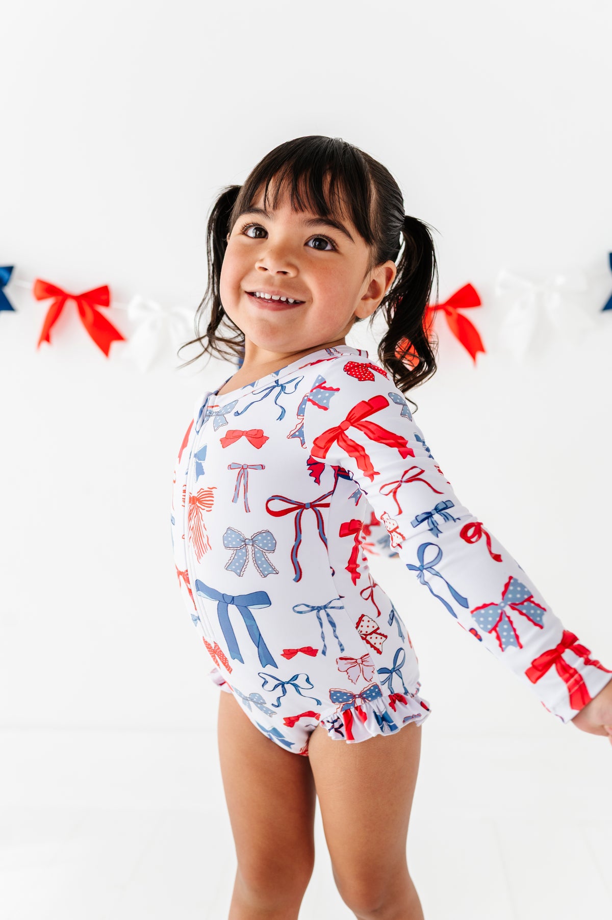 American Girl Bows | Rashguard ONE-Piece
