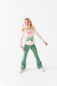 Shamrock Cherries | Pink Ruffle Long Sleeve