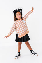 Load image into Gallery viewer, Pretzel Ghostie (PLAID) | SIDE SPLIT SWEATSHIRT