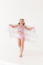 Load image into Gallery viewer, Poppy + Stripes: Ruffle TWO-PIECE Tankini