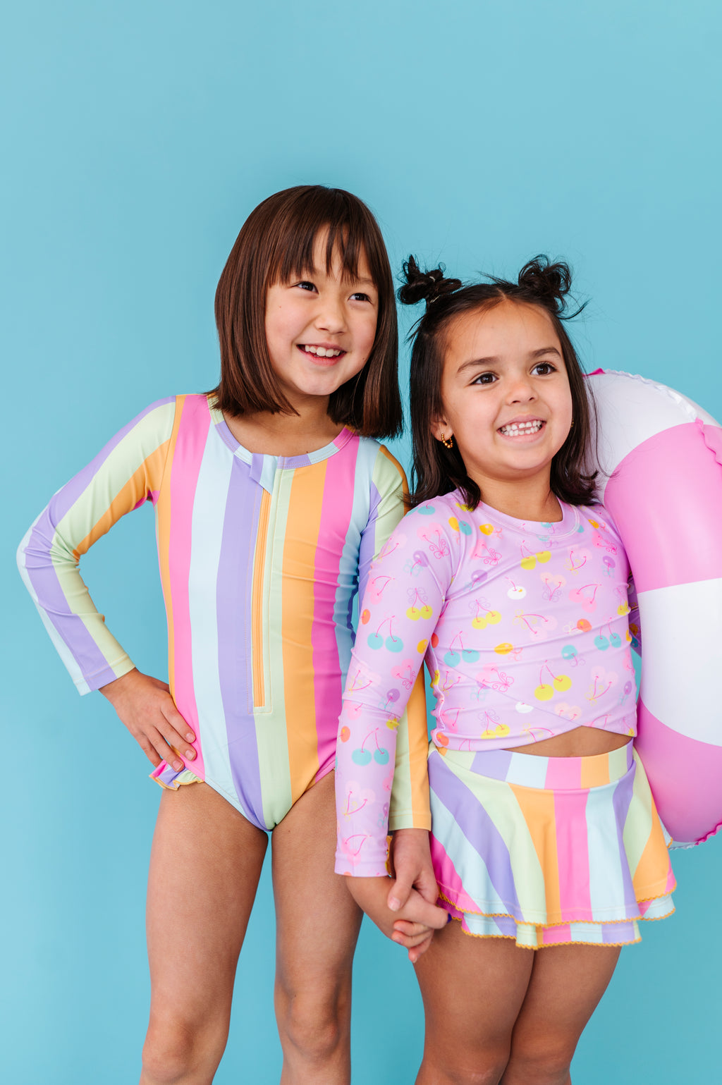 Sherbert Stripes | RASHGUARD ONE-PIECE
