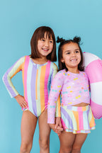 Sherbert Stripes | RASHGUARD ONE-PIECE