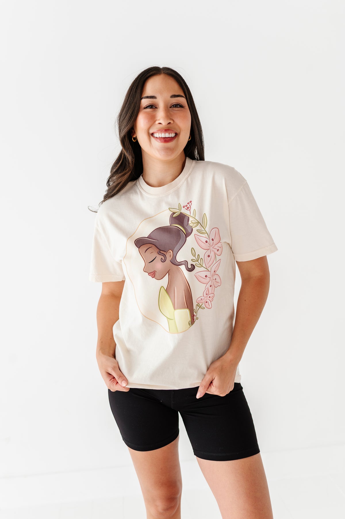 Tiana | ADULT tee (CROP + FULL LENGTH HERE)